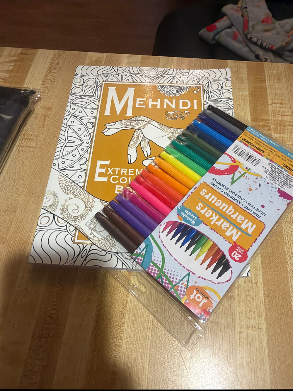 Coloring Book with Assorted Marker Set - Multicolor